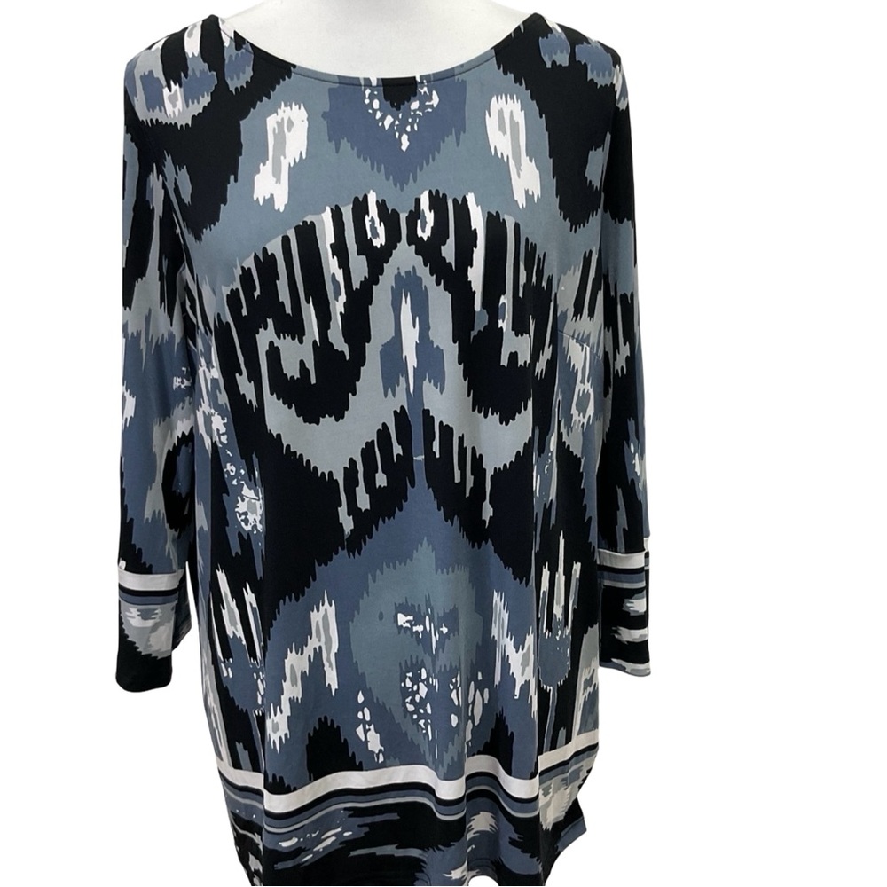 Bob Mackie Wearable Art Blouse Size L - image 1